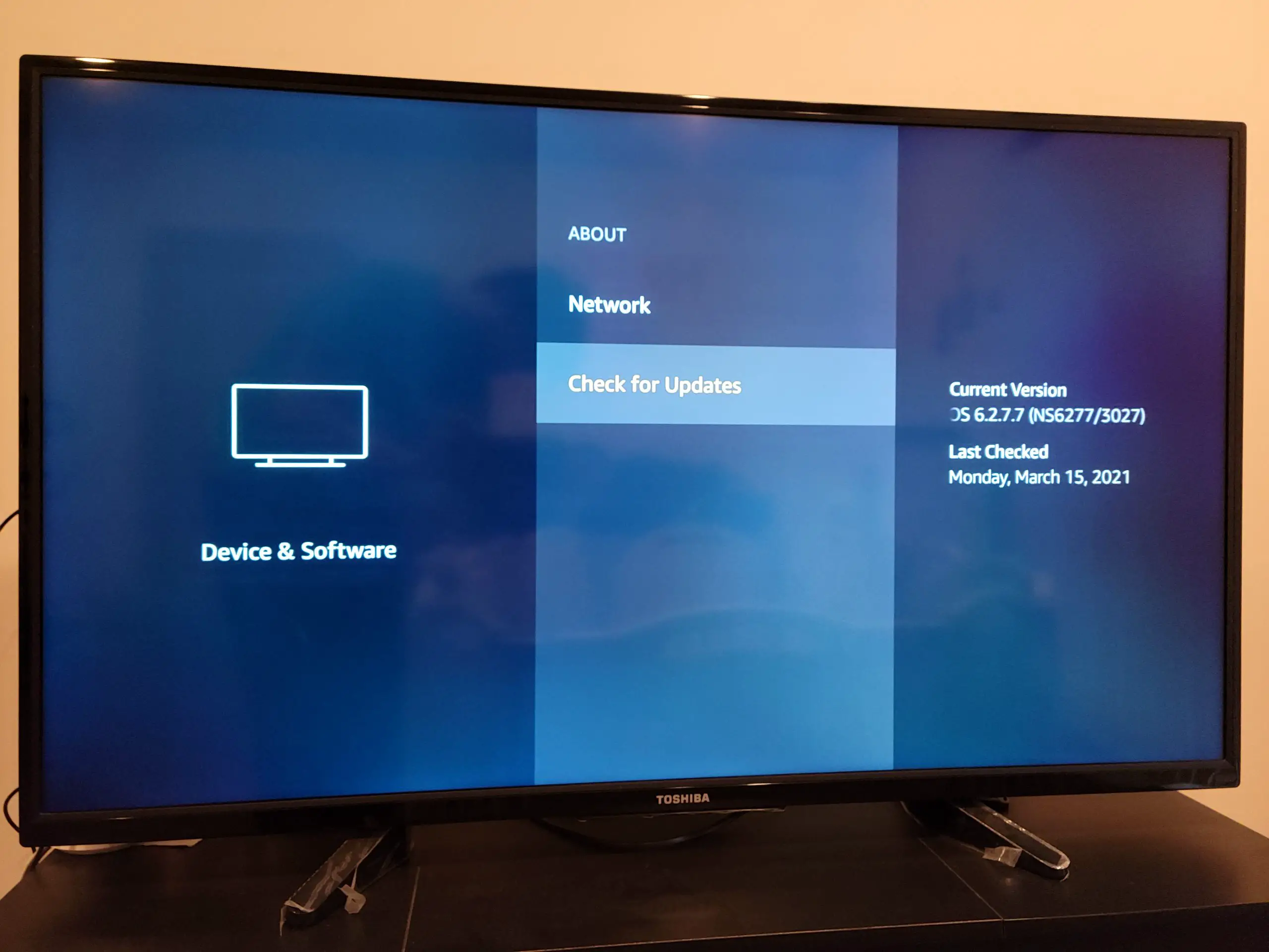 Toshiba Fire tv not connecting to wifi